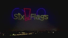 Drone show at Six Flags Discovery Kingdom