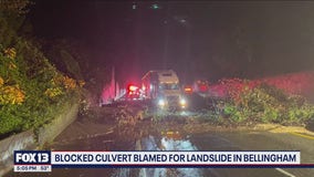 Blocked culvert blamed for I-5 landslide in Bellingham