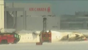 All onboard survive after Delta plane lands upside-down in Toronto crash