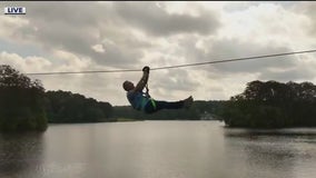 Zip line adventures at Stone Mountain Park
