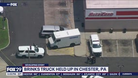 Brinks truck held up during armed robbery in Chester