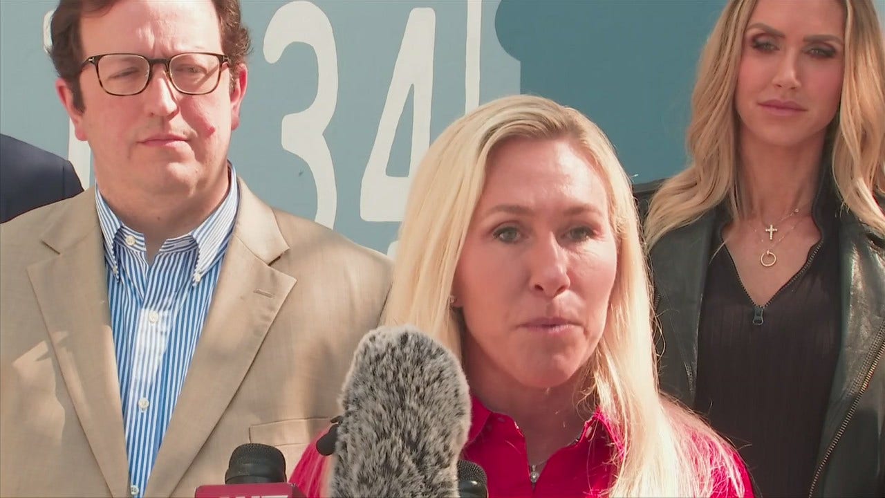 Marjorie Taylor Greene, Lara Trump press conference FOX 5 Atlanta