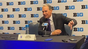 Northwestern's Chris Collins talks at Big Ten Media Days