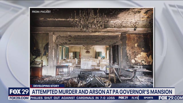 Arson at Gov. Shapiro's home: Pictures of damage at Governor's Mansion released