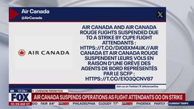 Air Canada strike grounds flights, causing travel chaos for 130,000 passengers
