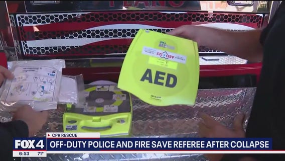 Off-Duty officers save referee with CPR after collapse