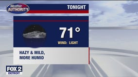 Humid with a few storms for Wednesday