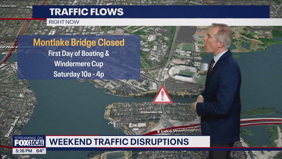Weekend traffic closures around Seattle