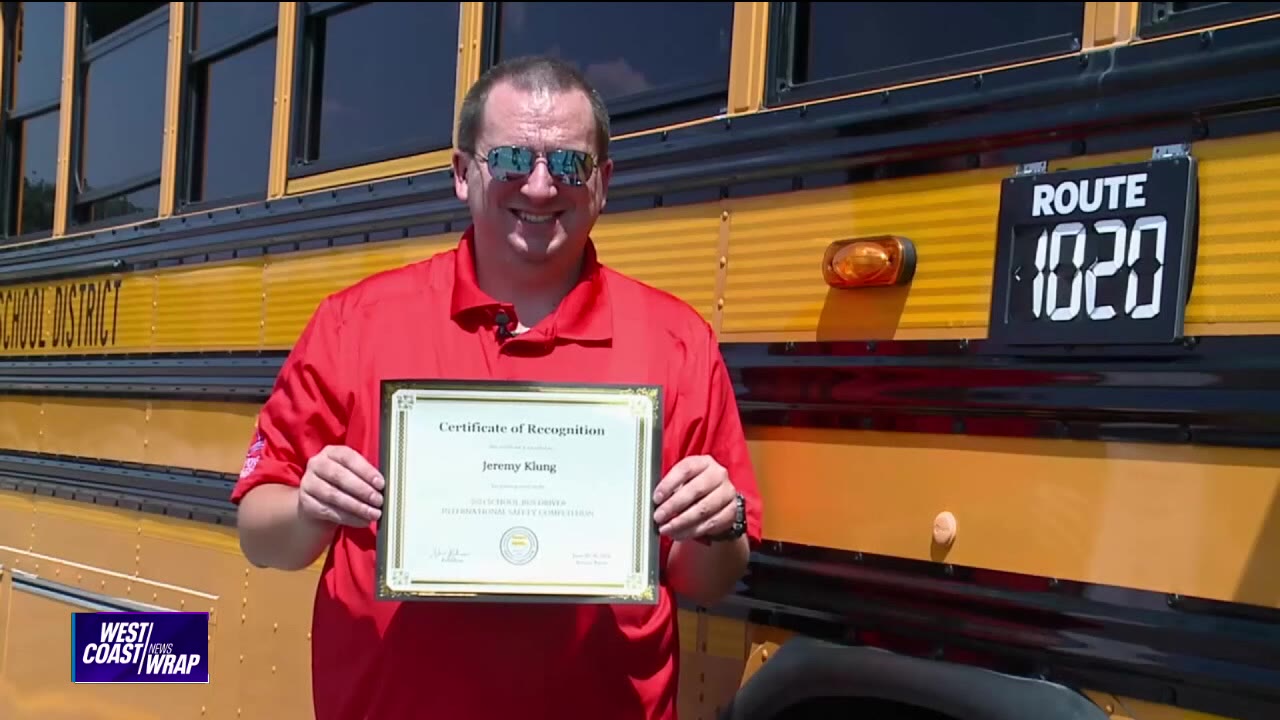 School bus driver gets national recognition | West Coast Wrap