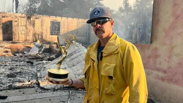 Firefighters stop looting suspect