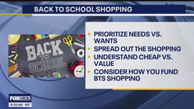 Budgeting tips for back to school shopping