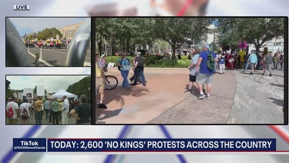 Update: 'No Kings' protest in downtown Orlando