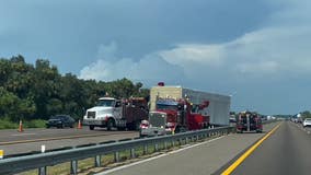 Traffic on I-4 in DeBary caused by 2 crashes