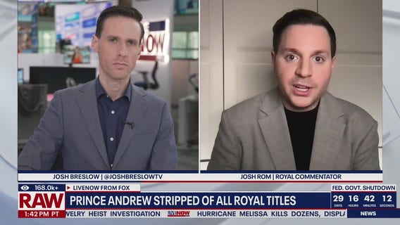 King Charles strips Prince Andrew of titles