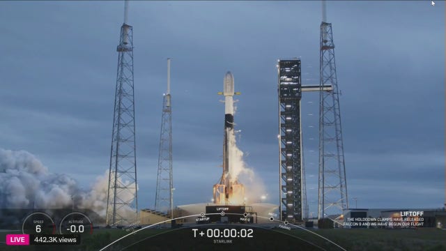 Booster from SpaceX launch of Falcon 9 from Florida lands off coast of The Bahamas