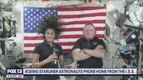 Boeing Starliner astronauts phone home from ISS