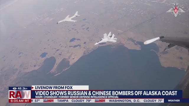 NORAD intercepts 2 Russian fighter jets, 2 Chinese bombers off Alaskan coast