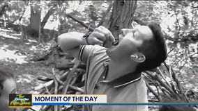 Moment of the Day: Richard eats worms!