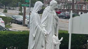 Statue at Queens Catholic church vandalized