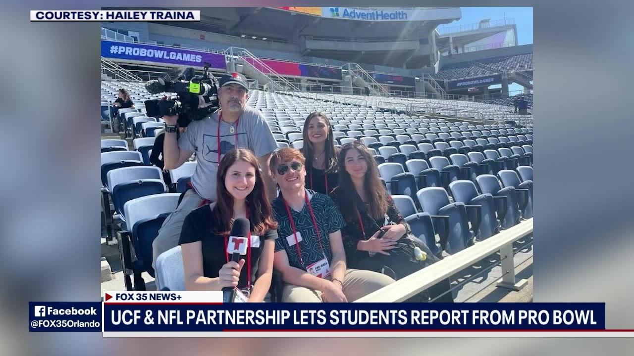 UCF, NFL send students to report from Pro Bowl sideline