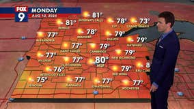 MN weather: Sunny, comfortable warmth for Monday