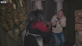 Paul Milliken braves Folklore Haunted House