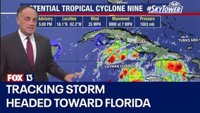 Tracking Potential Tropical Cyclone Nine