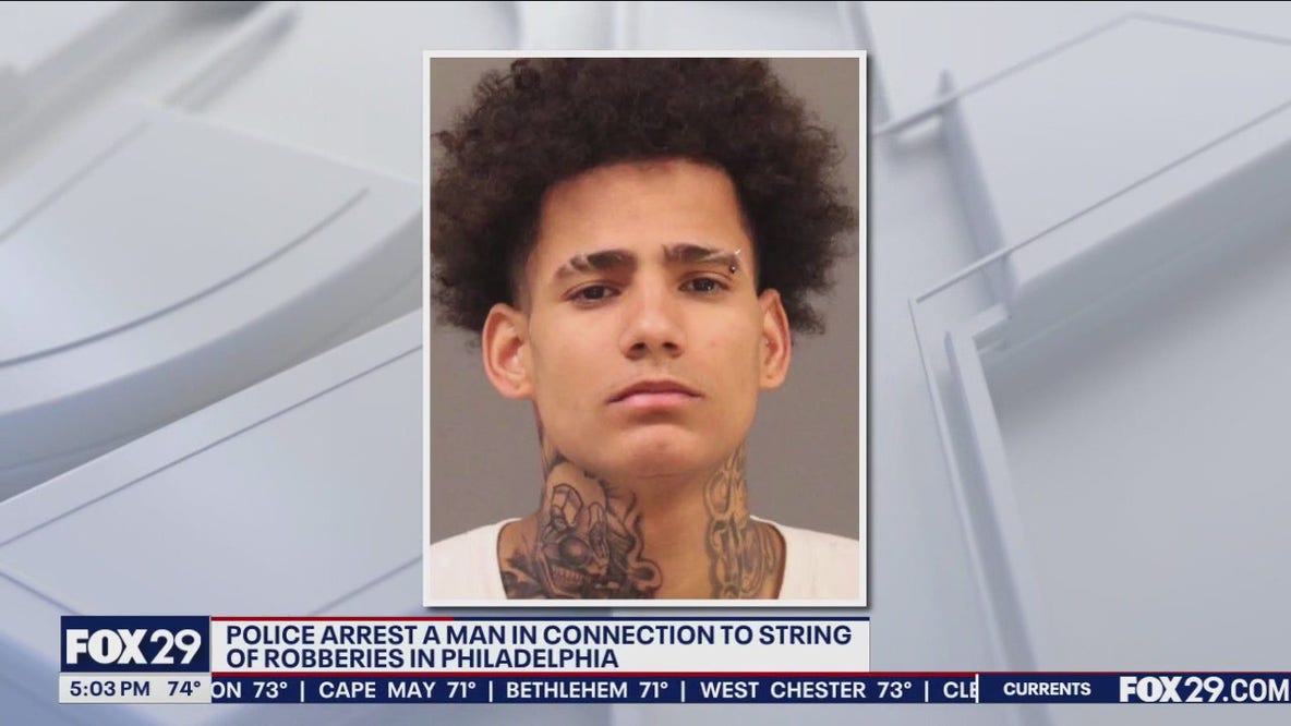 Man arrested in connection to string of robberies in Philly