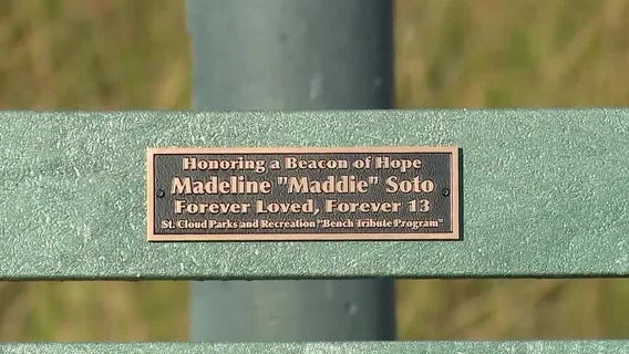 St. Cloud dedicates memorial bench to Maddie Soto