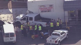 Truck crashes into daycare center in Glendale