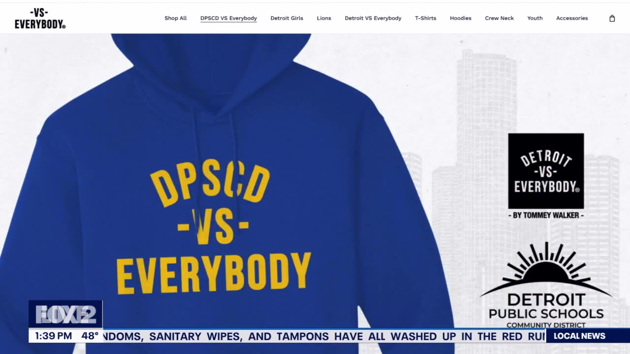 Detroit's Iconic -VS- Everybody Brand & DPSCD Foundation Launch School-Themed Collection to Give Back