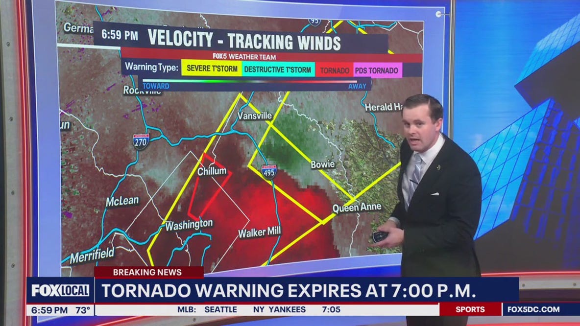 Severe storms hit DMV Wednesday evening