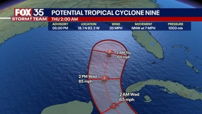 Tracking Potential Tropical Cyclone Nine