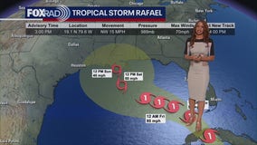 Tropical Storm Rafael expected to strengthen on way to Gulf