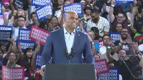 Collin Allred joins Kamala Harris for Houston rally