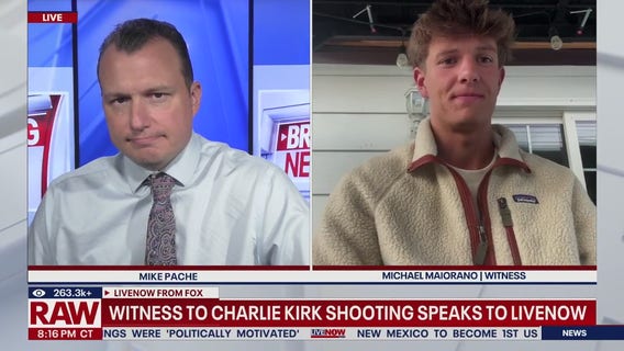 Video shows moment Charlie Kirk shot during university event