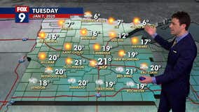 MN weather: Seasonable and fairly bright Tuesday