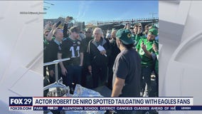 Robert De Niro spotted tailgating with Eagles fans in Philly