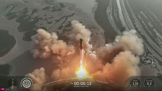 SpaceX Starship successfully launches before losing contact mid-reentry