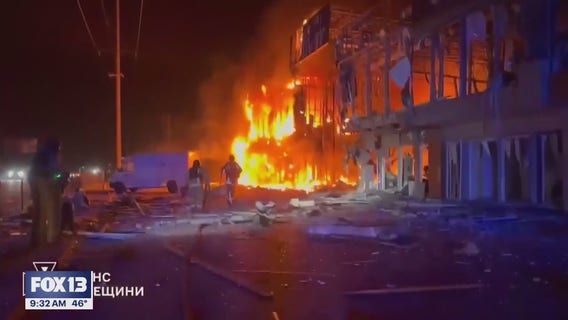 Odesa, Ukraine on fire after Russia's deadly airstrike attacks