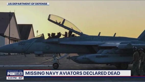 Pilots declared dead in WA Navy Growler jet crash