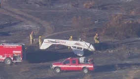 Small plane crashes in Van Nuys