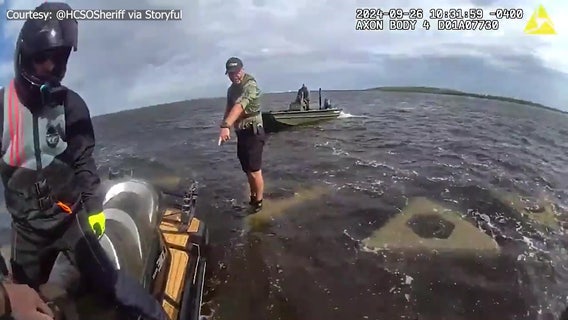 Deputies rescue stranded Jet Skier who struck submerged wall in Hillsborough County: ‘Stay off the water'