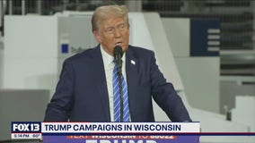 Trump campaigns in Wisconsin ahead of VP debate