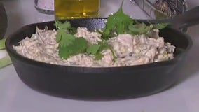 Hatch chile chicken dip recipe from Tierra Neubaum