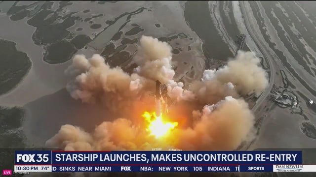 SpaceX Starship spins out after liftoff, falls short of test flight goals