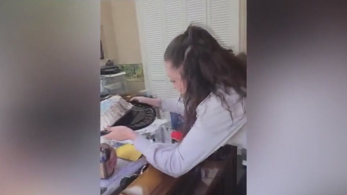 'Caketastrophy' at Texas office caught on camera