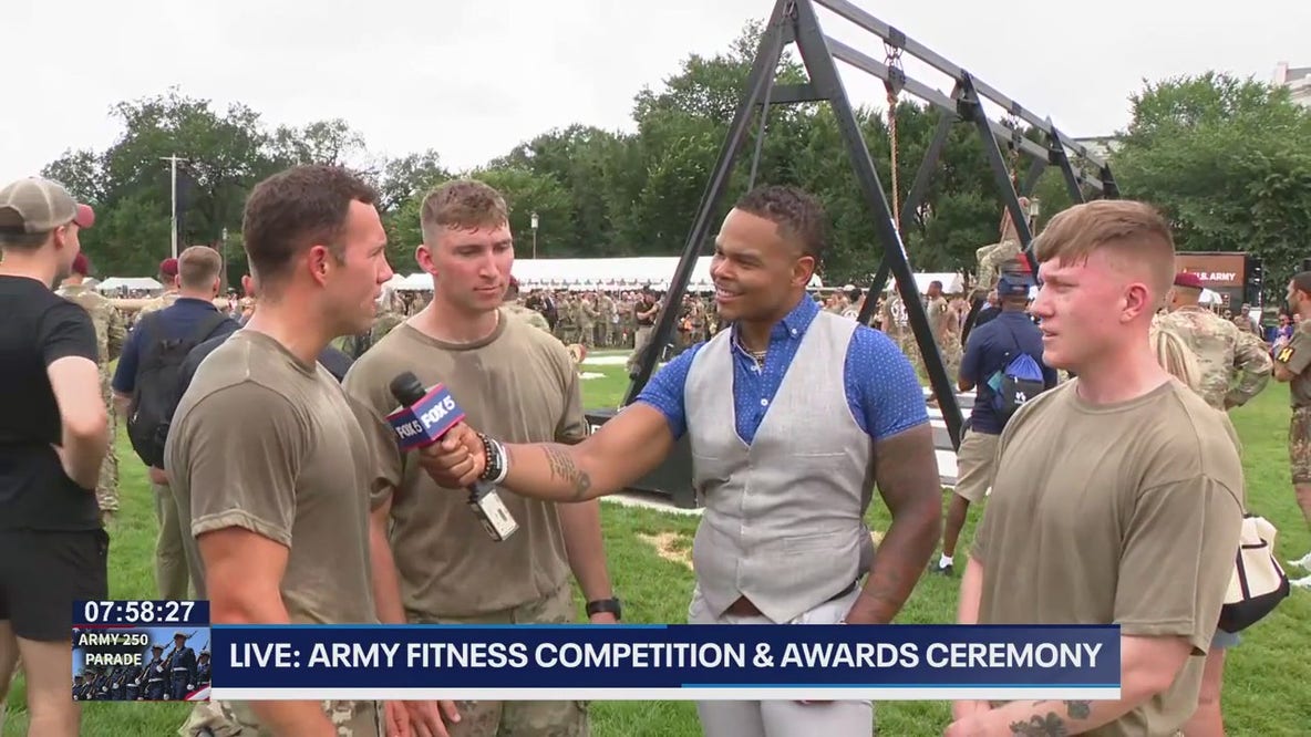 Hear from Army fitness competition participants about the teamwork and difficulties in the competition.