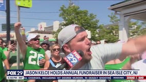 Jason Kelce bartends at annual fundraiser in Sea Isle City