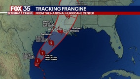 Francine likely to become Cat 2 hurricane before landfall